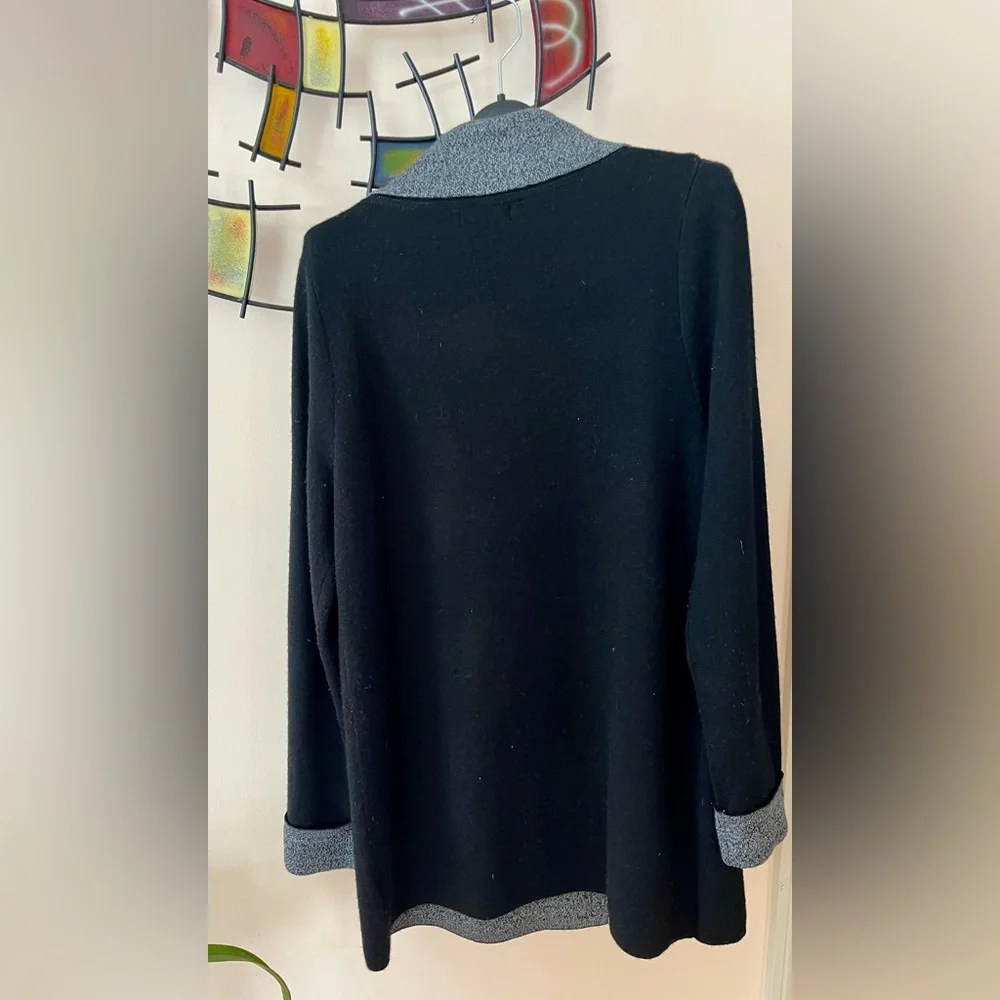 Jones & Co Wool Blend Single Button Sweater Jacket Size Large - Picture 6 of 7